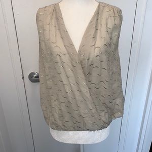 Honor silk metallic blouse
